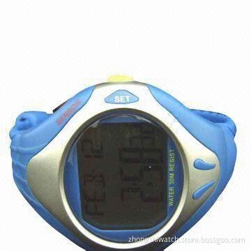 Multifunction Watch with Calorie Function, Made of ABS Case, PU Band, 3 to 5AMT Water Resistant